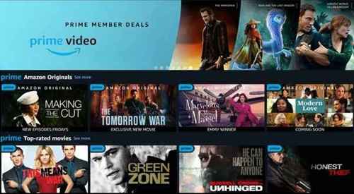 Amazon Prime Video on demand streaming service.