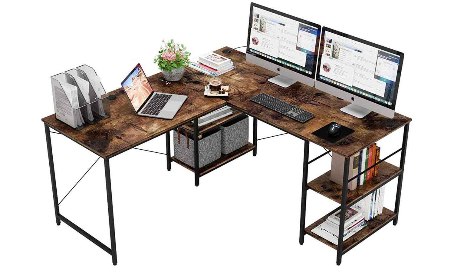 The NetDigz Editors rate the Bestier with Reversible Corner as the Best L-shaped Office Desk.